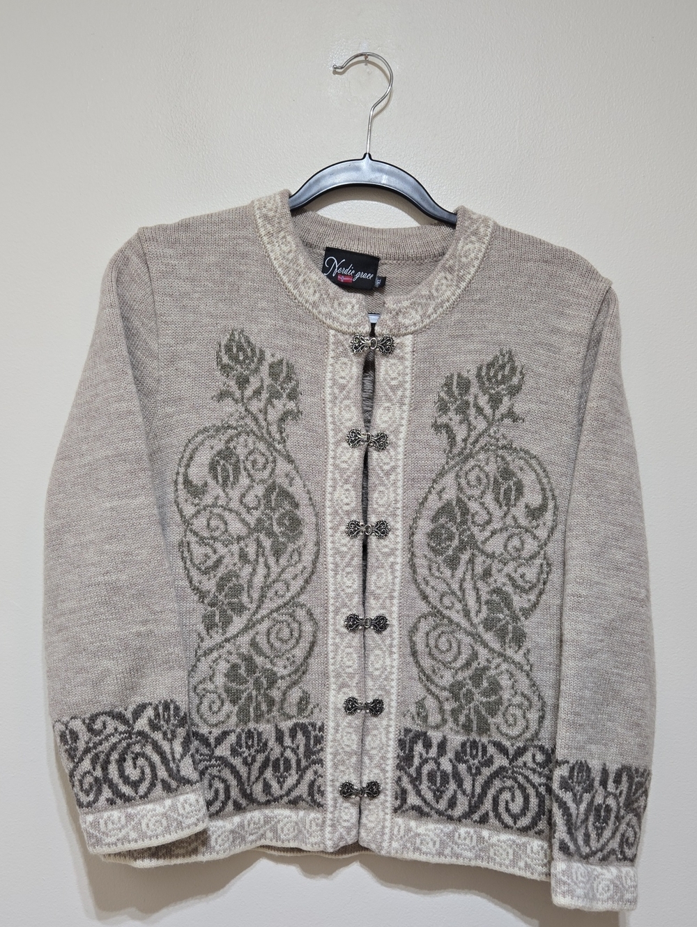Vintage Women's Nordic Grace Wool Cardidan - Picture 1 of 5